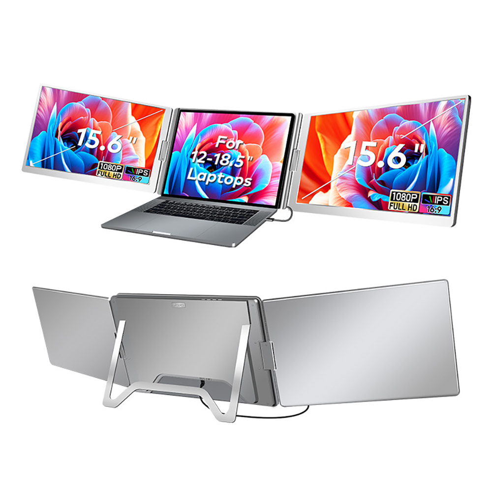 S800 (15.6 inch, 2 screens, 1 cable connections) - Visture Expandable ...